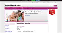 Desktop Screenshot of mainsmedicalcentre.co.uk