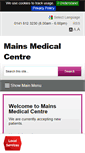 Mobile Screenshot of mainsmedicalcentre.co.uk